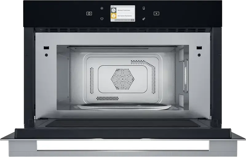 Whirlpool W9 MD260 Built-in Combined Microwave Oven, Stainless Steel, 31L Capacity, 6th Sense Technology, Crisp and JetFrost Functions, Digital Display