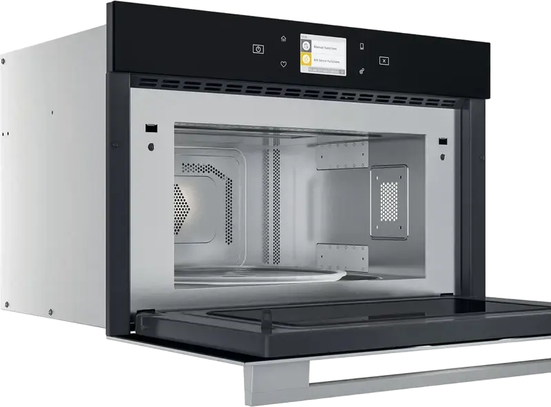 Whirlpool W9 MD260 Built-in Combined Microwave Oven, Stainless Steel, 31L Capacity, 6th Sense Technology, Crisp and JetFrost Functions, Digital Display
