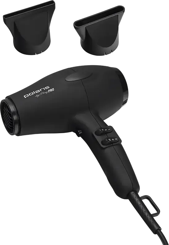 Fön Polaris PHD 2099ACi Argan Therapy PRO Profesional, Putere 2000W Motor AC, Ionizare, Jet Aer Rece, Corp Soft Touch Antiderapant, Negru