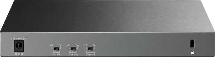 TP-Link LiteWave LS1210GP 10-Port Gigabit Desktop Switch, 8-Port PoE+ 61W, 1 SFP Slot, 250m Extend Mode, PoE Auto Recovery, Fanless Metal Case