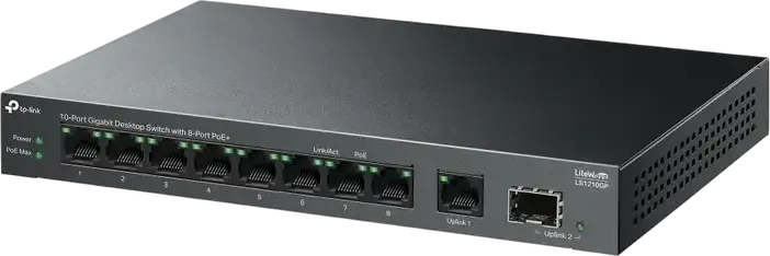 Comutator PoE TP-LINK LS1210GP, 802.3af/at PoE