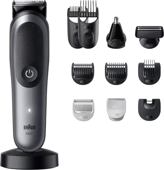 Trimmer pentru bărbați Braun AIO7560, Gri
