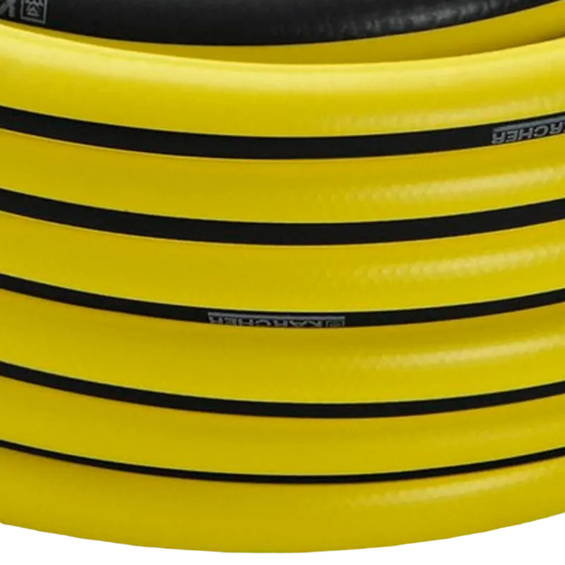 Karcher PrimoFlex Flexible Garden Hose, 1/2", 15m, Pressure-Resistant, Kink-Resistant, UV-Resistant, Anti-Algae, 22 Bar Bursting Pressure, Yellow