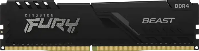 Kingston FURY Beast KF436C18BB/16 16GB DDR4 3600MHz CL18 Desktop RAM Memory Module, 288-Pin DIMM, Intel XMP 2.0, Black Heat Spreader
