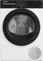 Whirlpool WPS C7X WBS EE X Heat Pump Condenser Tumble Dryer, 7kg Capacity, Energy Class C, HomeWhiz Connectivity, LED Display, White/Black, 15 Programs