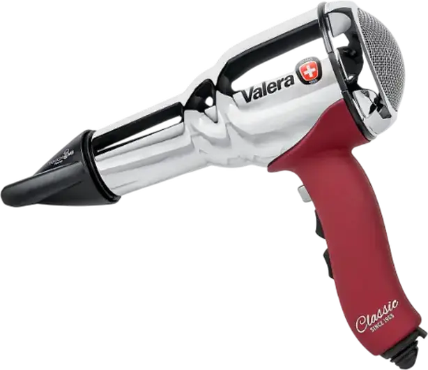 Valera Classic 195 Professional Hair Dryer 2100W with Ionization, AC Motor, Chrome-plated Steel Housing, Cool Shot, 3m Cable and 2 Concentrator Nozzles