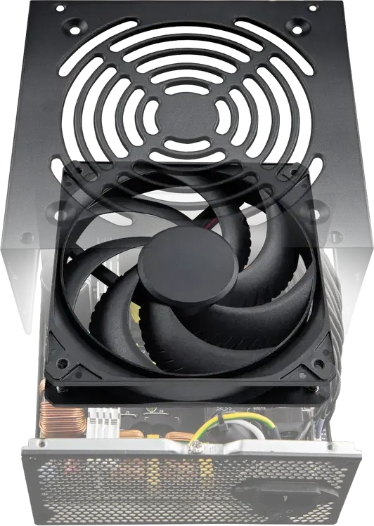 Cougar Atlas 650W Power Supply, 80 PLUS Bronze, ATX 3.1 PCIe 5.1 Standard, Non-Modular PSU with 12V-2x6 Connector and Active PFC, Black