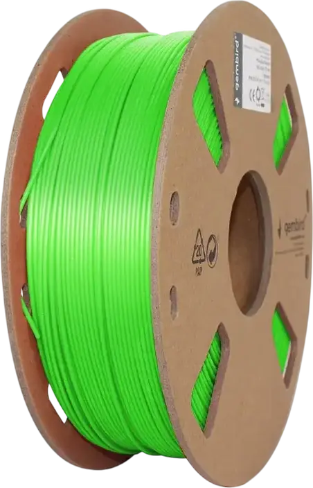 Filament pentru imprimantă 3D Gembird 3DP-PLA+1.75-02-G, PLA+, Verde, 1.75 mm, 1kg