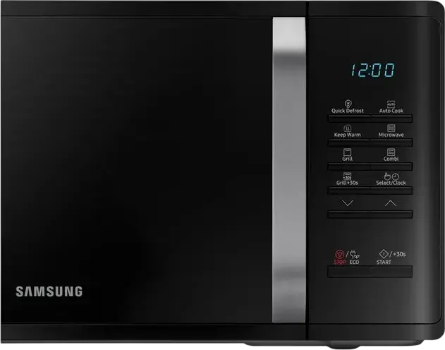Samsung MG23K3523AK Freestanding Microwave Oven with Grill, 23L, 800W/1100W, Ceramic Interior, Quick Defrost, Auto Cook, Black