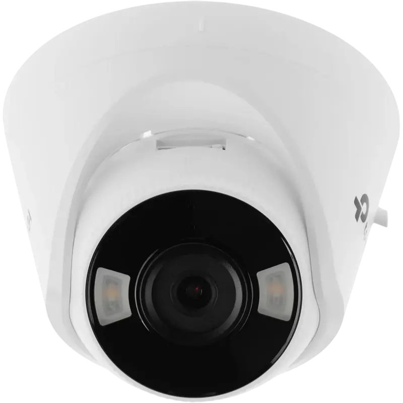 TP-Link VIGI C440 4MP IP Turret Surveillance Camera, 2.8mm Lens, f/1.6 Aperture, 30m IR Night Vision, Built-in Mic and Speaker, H.265+, ONVIF, White
