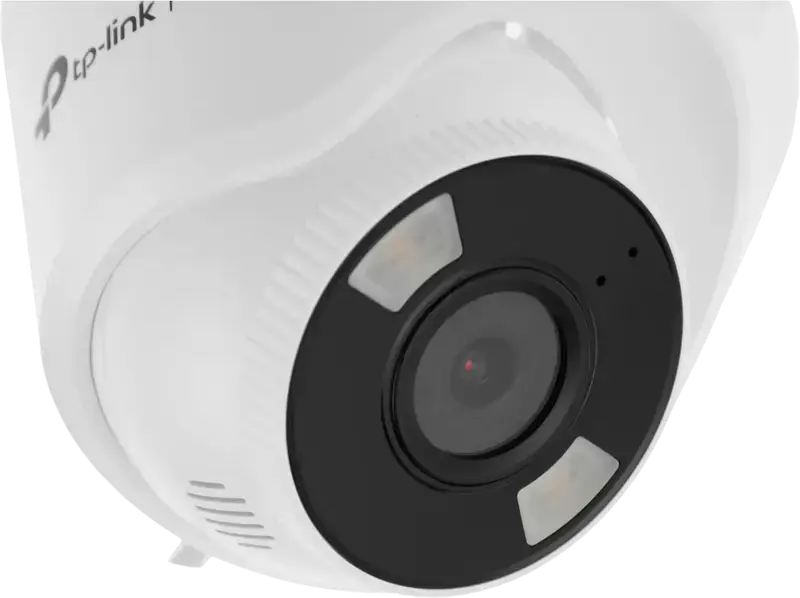 TP-Link VIGI C440 4MP IP Turret Surveillance Camera, 2.8mm Lens, f/1.6 Aperture, 30m IR Night Vision, Built-in Mic and Speaker, H.265+, ONVIF, White