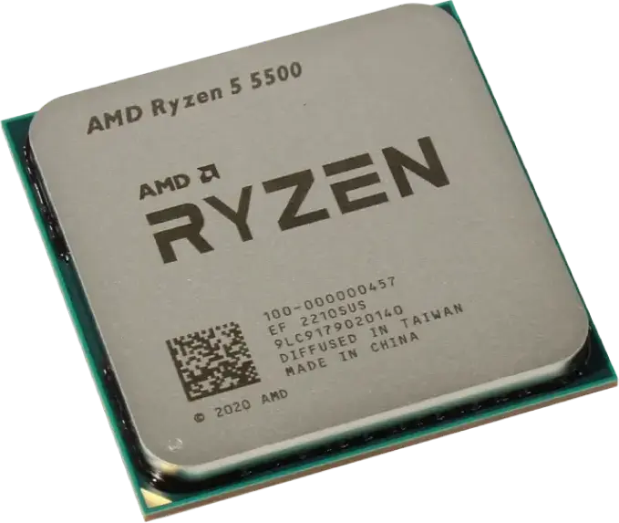 Процессор AMD Ryzen 5 5500 Socket AM4 Zen 3 6 ядер 12 потоков 3.6 ГГц до 4.2 ГГц Turbo 16МБ L3 кэш 65Вт TDP Tray с кулером Wraith Stealth