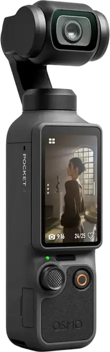 DJI Osmo Pocket 4 Essential Combo Handheld Gimbal Camera, 1-inch CMOS Sensor, 4K Video up to 240fps, 3-Axis Stabilization, 2.0" OLED Touchscreen, Black