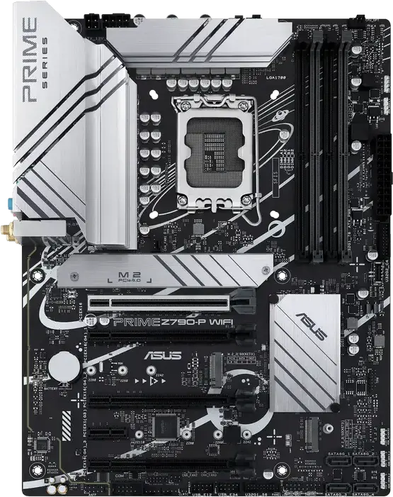 Материнская плата ASUS PRIME Z790-P WIFI LGA1700 Intel Z790 ATX DDR5 7200+ МГц PCIe 5.0 Intel Wi-Fi 6 Bluetooth 5.2 Ethernet 2.5 Гбит/с 3x M.2 PCIe 4.0