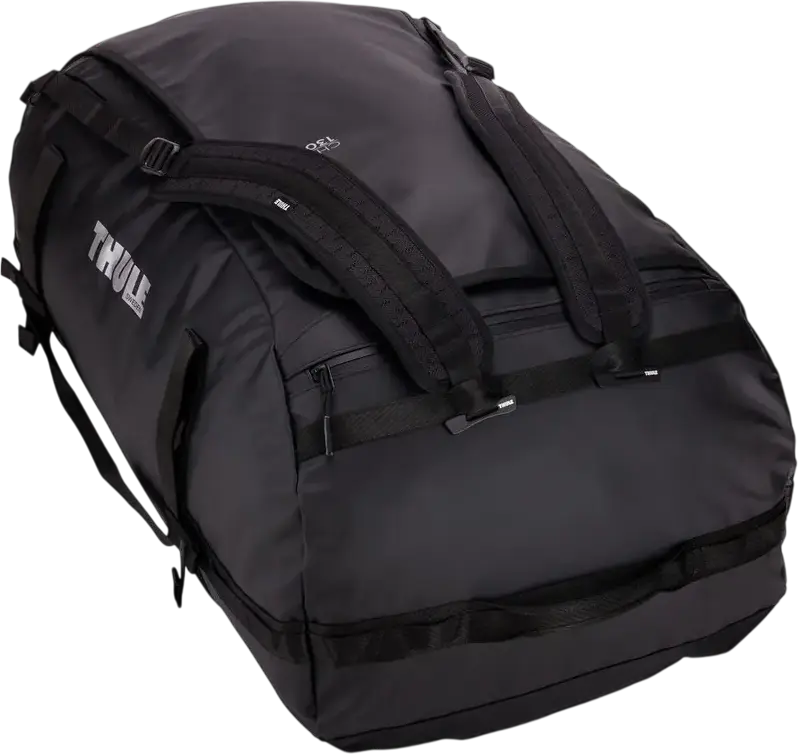 Thule Chasm Transformer 130L Sport Travel Duffel Bag, Convertible Backpack, Weather-Resistant Nylon, Wide Mouth Opening, Black