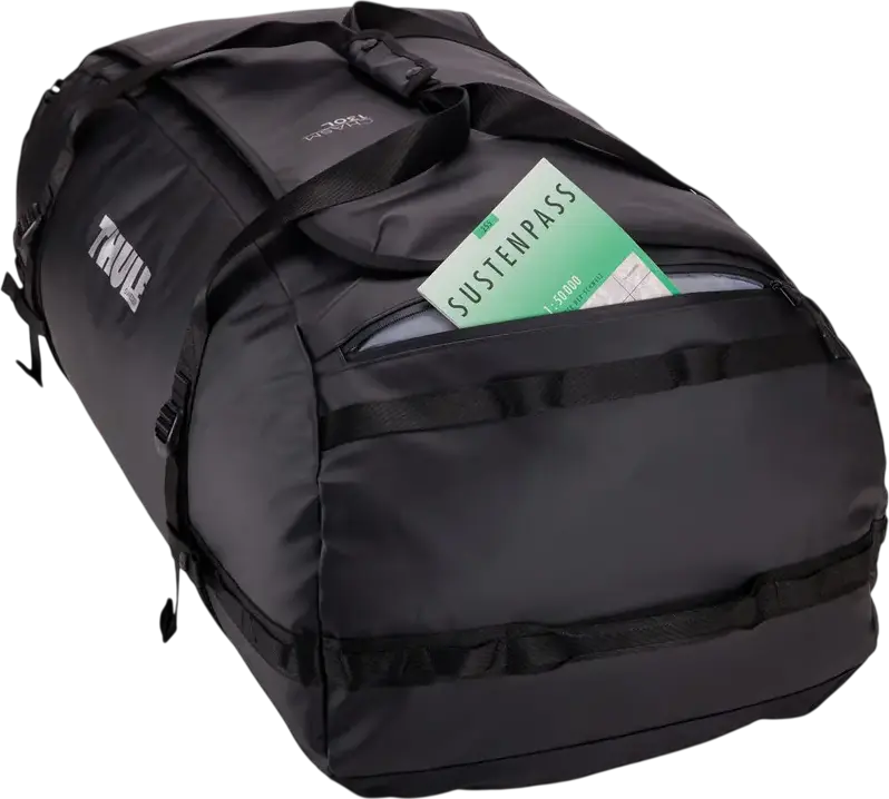 Thule Chasm Transformer 130L Sport Travel Duffel Bag, Convertible Backpack, Weather-Resistant Nylon, Wide Mouth Opening, Black