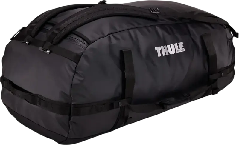 Thule Chasm Transformer 130L Sport Travel Duffel Bag, Convertible Backpack, Weather-Resistant Nylon, Wide Mouth Opening, Black