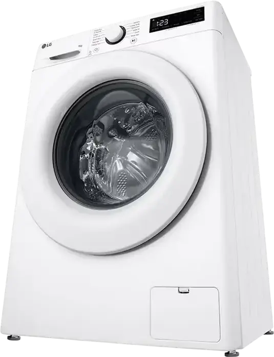 Стиральная машина LG F2WR509SWW с фронтальной загрузкой, 9 кг, Inverter Direct Drive AI DD, функция пара Steam, 1200 об/мин, класс A, узкая 60x85x47.5 см, белая
