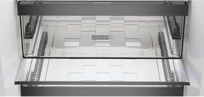 Frigider Combinat Whirlpool WHK 26362 XP4E, No Frost, Congelator Jos, Argintiu, Display LED, Capacitate Totala 316L, Clasa Energetica E, 59.5x186.5x66.3 cm