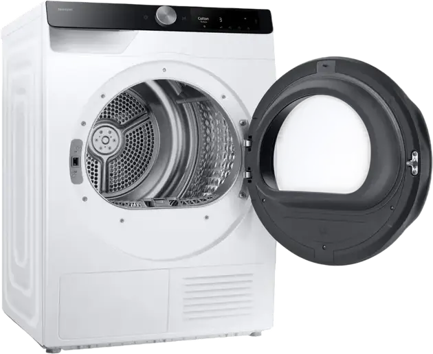 Uscător de rufe cu pompă de căldură Samsung DV90T6240LK, Capacitate 9 kg, Clasa Energetică A+++, Control Wi-Fi, Funcție Anti-Crease, Încărcare Frontală