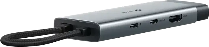 USB-C хаб TP-Link UH7020C 7-в-1, HDMI 4K@60Hz, Power Delivery PD 100W, 2x USB 3.0, картридер SD/microSD UHS-I, алюминиевый корпус, серебристый