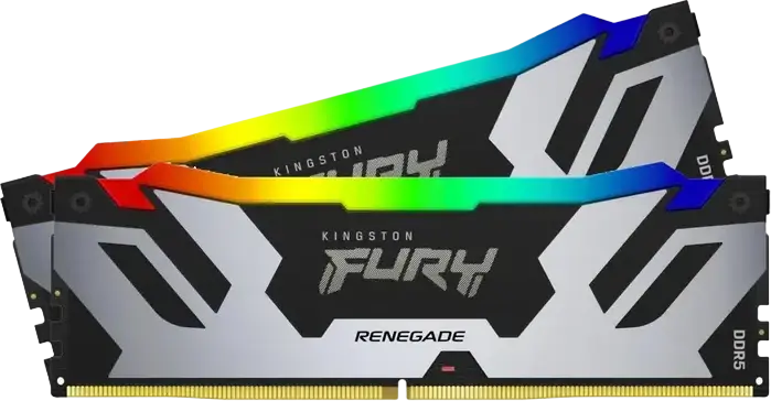 Оперативная память Kingston FURY Renegade RGB DDR5 64ГБ (2x32ГБ) 6400МГц CL32 PC5-51200 KF564C32RSAK2-64 с поддержкой Intel XMP 3.0 для ПК
