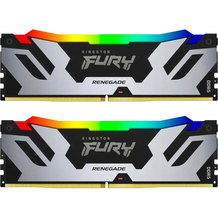 Оперативная память Kingston FURY Renegade RGB DDR5 64ГБ (2x32ГБ) 6400МГц CL32 PC5-51200 KF564C32RSAK2-64 с поддержкой Intel XMP 3.0 для ПК