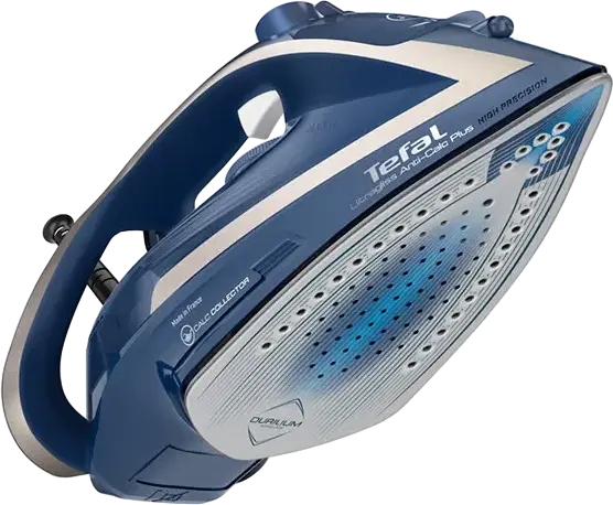 Fier de călcat cu abur Tefal EasyGliss Plus FV5770E0, 2700W, Tală Durilium AirGlide, Abur Continuu 50g/min, Shot Abur 240g, Colector Calc, Oprire Automată