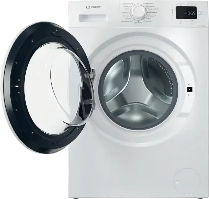 Indesit MyTime IMA 762 Front-Loading Washing Machine, 7 kg Capacity, 1200 rpm Spin, Energy Class A, Steam Assistance, Push&Go, White