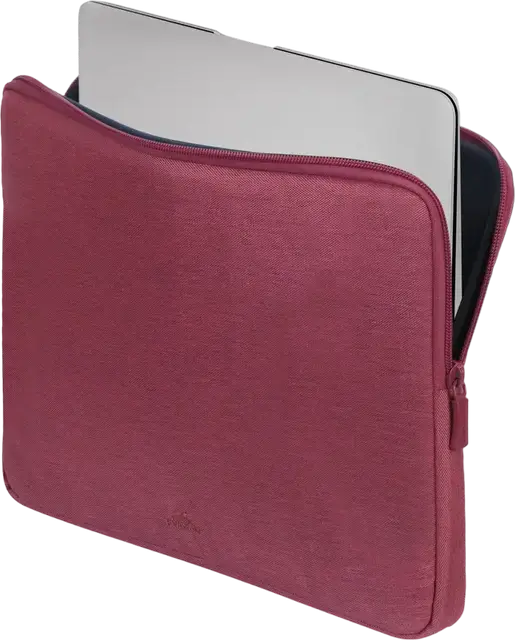 Husa Laptop RivaCase Suzuka 7704 14 inch, Material RPET Reciclat Eco-friendly, Rezistenta la Apa, cu Interior din Plush si Buzunar pentru Tableta