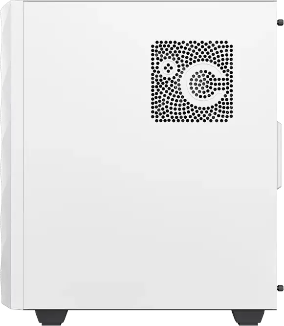 Gamemax Diamond CP WT Midi-Tower E-ATX Case, Color: White, Tempered Glass, ARGB Lighting, 4 Preinstalled Fans, Support GPU 340mm, CPU Cooler 170mm