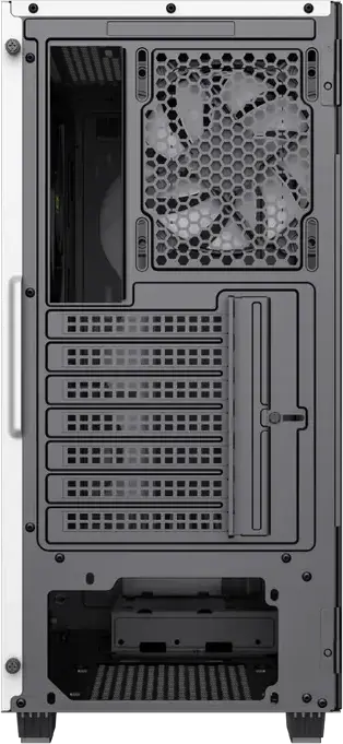 Gamemax Diamond CP WT Midi-Tower E-ATX Case, Color: White, Tempered Glass, ARGB Lighting, 4 Preinstalled Fans, Support GPU 340mm, CPU Cooler 170mm