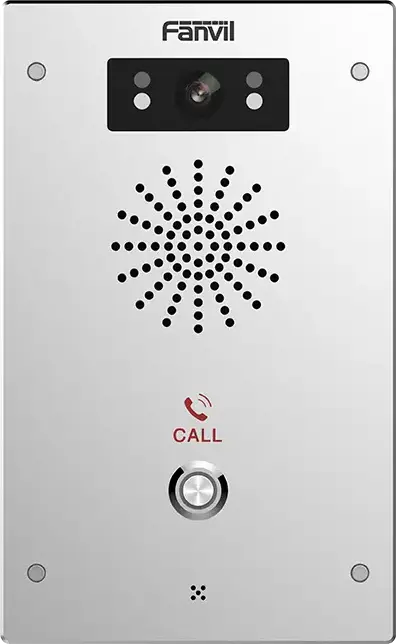 Fanvil i16V IP Video Intercom, 2 SIP Lines, HD Camera with Night Vision, IP65 Water-Dust Proof, IK10 Vandal-Resistant, Cast Aluminum, PoE, Grey