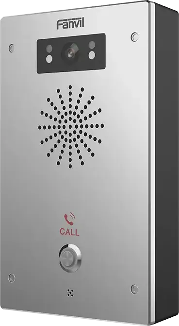 Fanvil i16V IP Video Intercom, 2 SIP Lines, HD Camera with Night Vision, IP65 Water-Dust Proof, IK10 Vandal-Resistant, Cast Aluminum, PoE, Grey