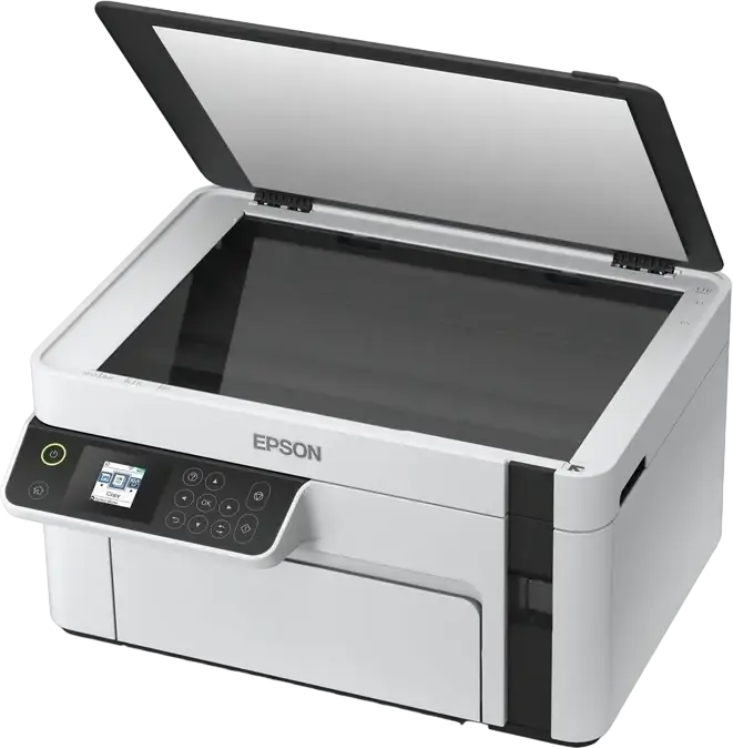Imprimanta Multifunctionala Mono Epson EcoTank M2120 cu rezervor de cerneala - Printare, Scanare, Copiere, Wi-Fi, Wi-Fi Direct, 15 ppm, A4, Cerneala Pigmentata
