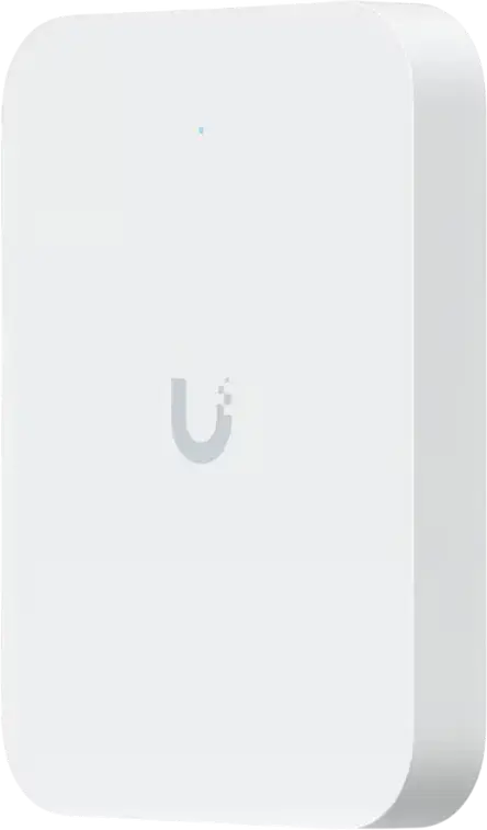 Ubiquiti UniFi U7-IW WiFi 7 In-Wall Access Point, 802.11be, 3x 2.5 GbE RJ45 Ports, PoE+ Input/Output, MU-MIMO, White Polycarbonate and Aluminum