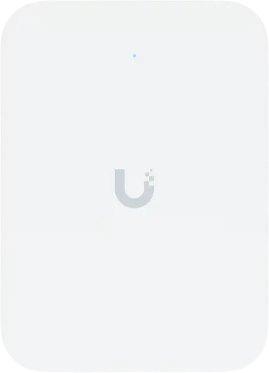 Ubiquiti UniFi U7-IW WiFi 7 In-Wall Access Point, 802.11be, 3x 2.5 GbE RJ45 Ports, PoE+ Input/Output, MU-MIMO, White Polycarbonate and Aluminum
