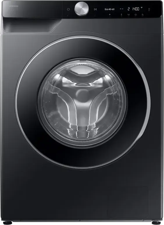 Samsung WW11DG6B25LBUA Series 6 AI Energy Front-Load Washing Machine, 11kg, Class A, 1400 rpm, ecobubble, SpaceMax, Super Speed, SmartThings, Black