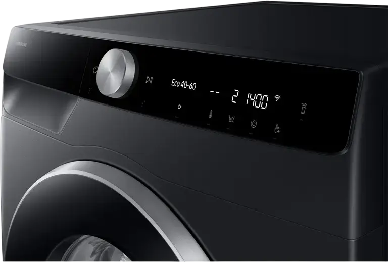 Samsung WW11DG6B25LBUA Series 6 AI Energy Front-Load Washing Machine, 11kg, Class A, 1400 rpm, ecobubble, SpaceMax, Super Speed, SmartThings, Black