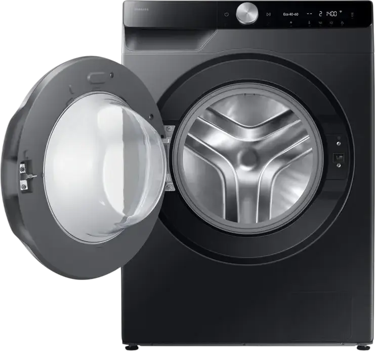 Samsung WW11DG6B25LBUA Series 6 AI Energy Front-Load Washing Machine, 11kg, Class A, 1400 rpm, ecobubble, SpaceMax, Super Speed, SmartThings, Black