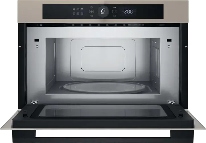 Whirlpool WMD54MBG Built-in Microwave Oven with Grill, 31L Capacity, 1000W Microwave, 800W Quartz Grill, Stainless Steel Interior, Beige