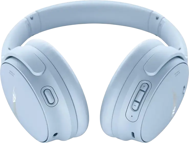Casca Bose QuietComfort Wireless Over-Ear cu Anulare Activă a Zgomotului (ANC), Bluetooth 5.1, Wind Block, Autonomie 24h, Microfon Integrat, Moonstone Blue