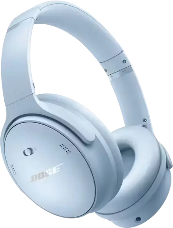 Casca Bose QuietComfort Wireless Over-Ear cu Anulare Activă a Zgomotului (ANC), Bluetooth 5.1, Wind Block, Autonomie 24h, Microfon Integrat, Moonstone Blue