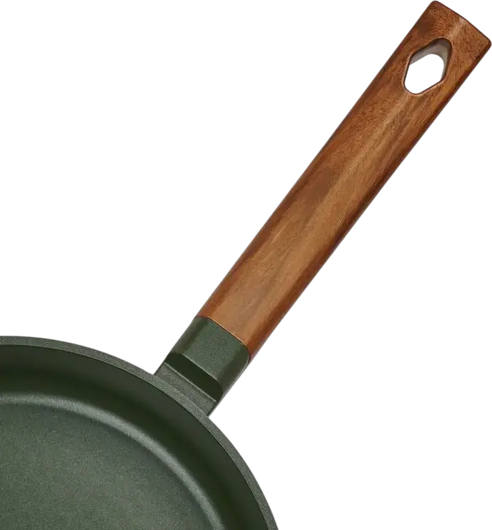 Tiga din Aluminiu Resto 93709 Sadr 24 cm, Strat Non-stick Queenhome, Mânere Bakelit, Compatibilă cu Inducție, Verde
