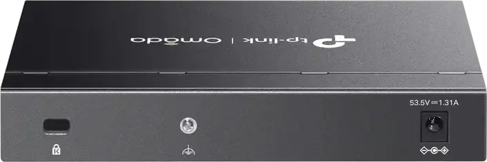 Switch TP-Link Omada ES206GP Easy Managed, 6 Porturi Gigabit, 4 Porturi PoE+ 65W, Long Range 250m, Management Cloud, Carcasă Metalică, Fără Ventilator