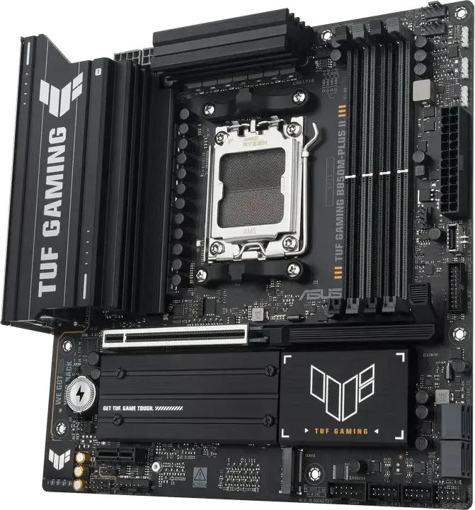 Placa de bază ASUS TUF GAMING B850M-PLUS II Micro-ATX AM5 AMD B850, DDR5 8000+ MT/s, PCIe 5.0 x16, 3 sloturi M.2 (PCIe 5.0), Ethernet 2.5Gb, Ryzen 9000/8000/7000