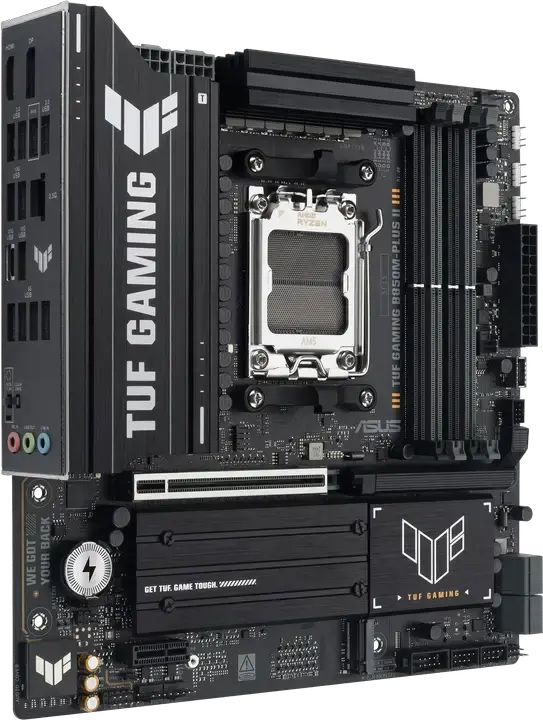 Placa de bază ASUS TUF GAMING B850M-PLUS II Micro-ATX AM5 AMD B850, DDR5 8000+ MT/s, PCIe 5.0 x16, 3 sloturi M.2 (PCIe 5.0), Ethernet 2.5Gb, Ryzen 9000/8000/7000