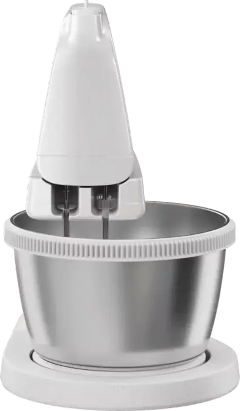 Electrolux ESM4W Series 500 Stand Mixer, 500W Hand Mixer with 3.6L Stainless Steel Bowl, 5 Speed Settings, Turbo Mode, White