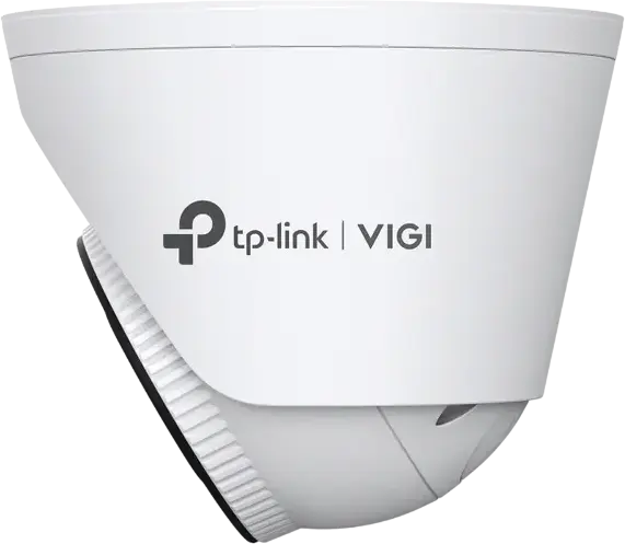 TP-Link VIGI C445 4MP Turret Network Camera, 2.8 mm Focal Length, IP67 Waterproof Metal Housing, Full-Color Night Vision 30m, True WDR 120dB, Two-Way Audio, PoE, AI Detection