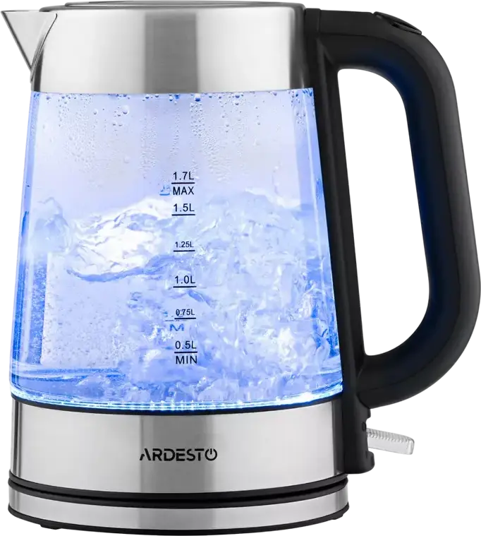 Fierbător electric Ardesto EKL-F200, Oțel Inoxidabil | Negru